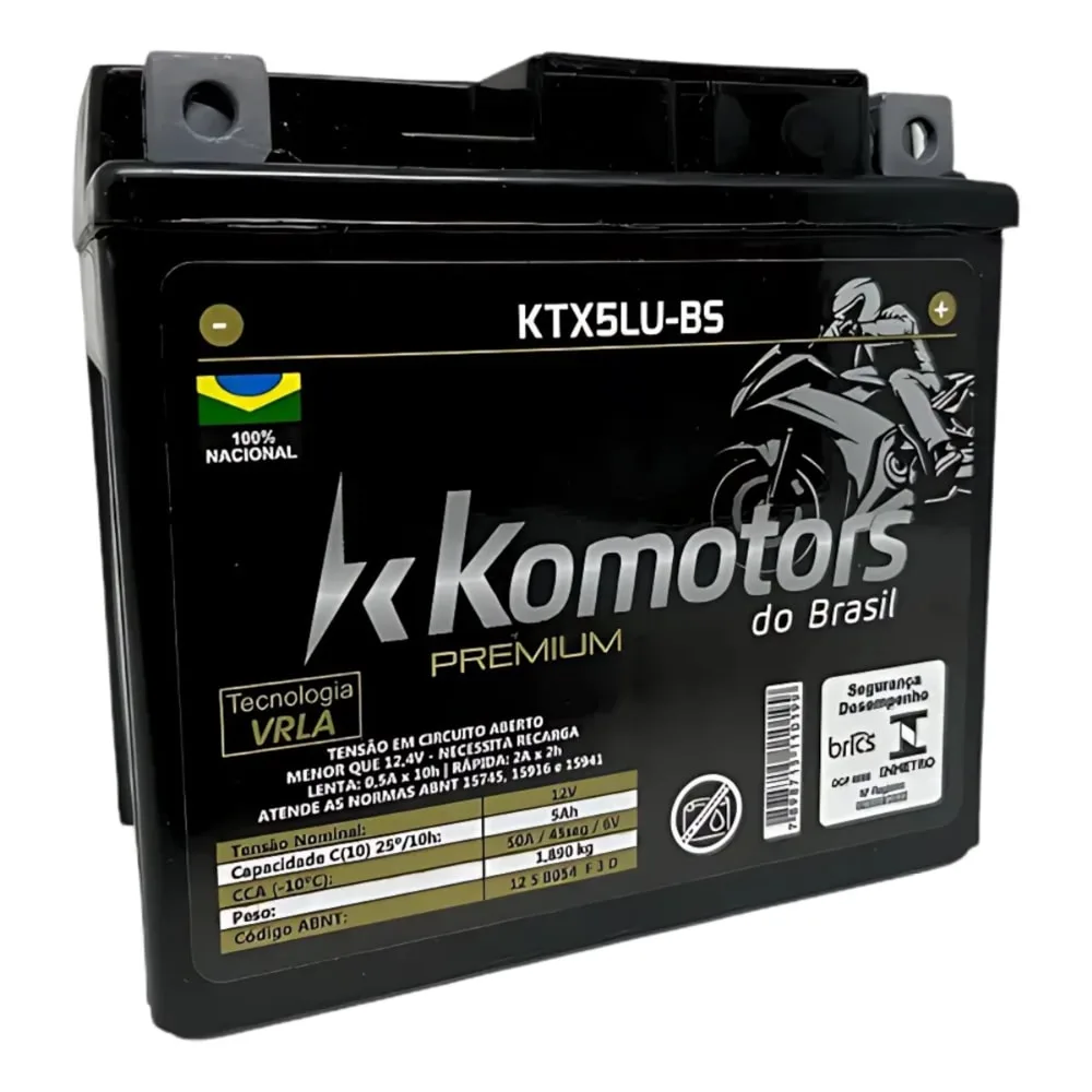Bateria Komotors Premium 12V 5Ah