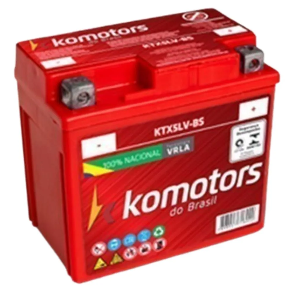 Bateria Komotos Kb5,5lv-bs Ybr 125 Xtz 125 Crypton