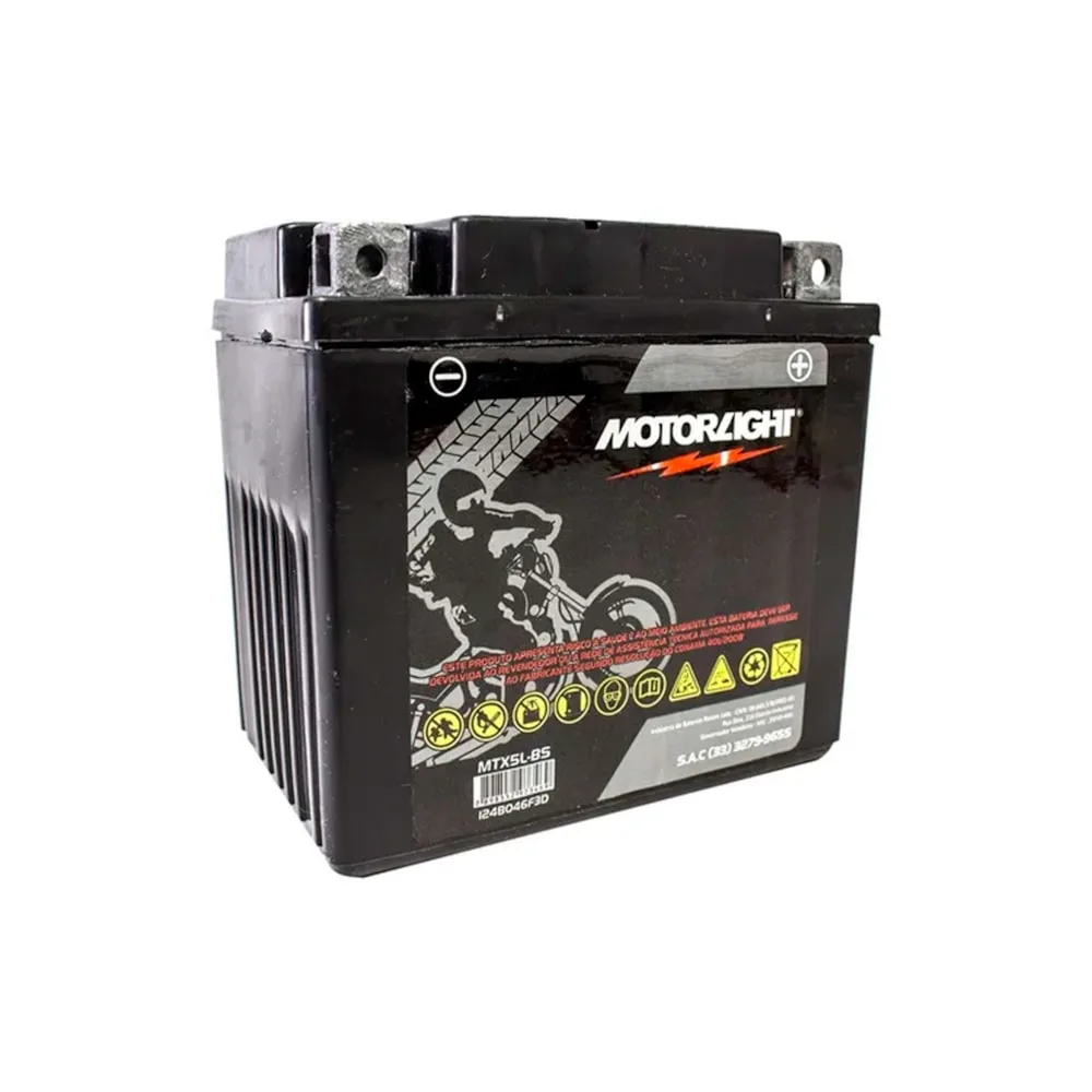 Bateria Motorlight New Mtx5 Ybr125 Rdz125 Rd350