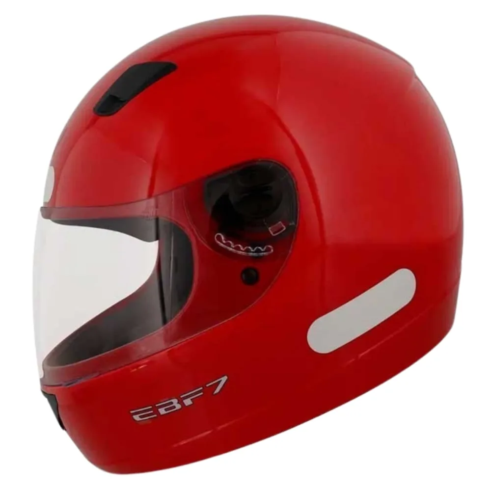Capacete EBF New 7 Solid Tamanho 58 Vermelho
