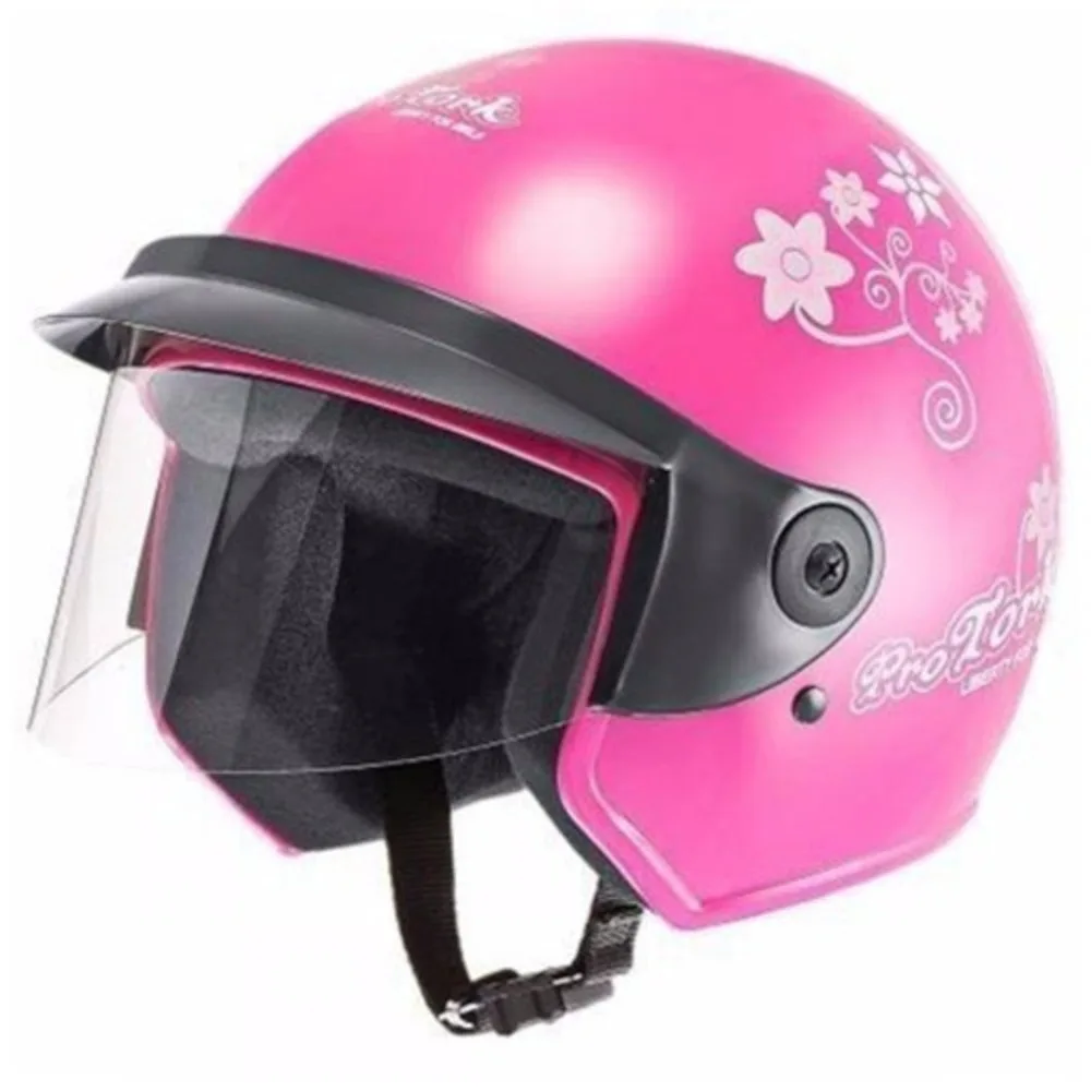 Capacete Pro Tork Liberty Three Floral Tamanho 58 Rosa