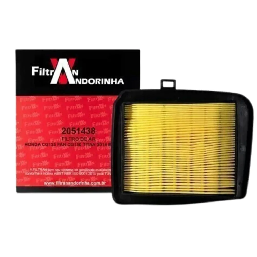 Filtro Ar Filtran Titan 150/Fan 125/Titan 160 2014 a 2017