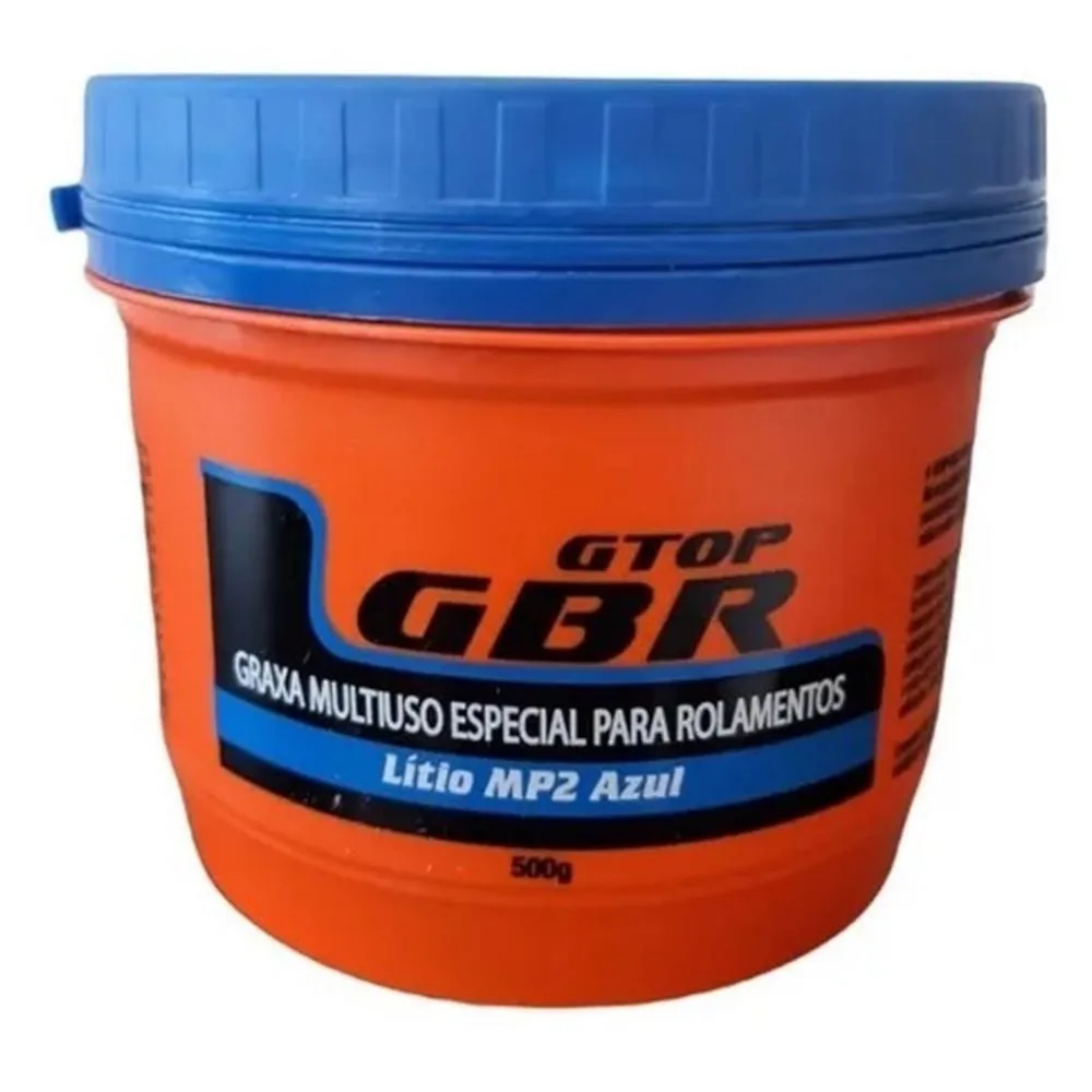 Graxa Multiuso Especial para Rolamentos Lítio MP2 Azul GBR 500 Gramas