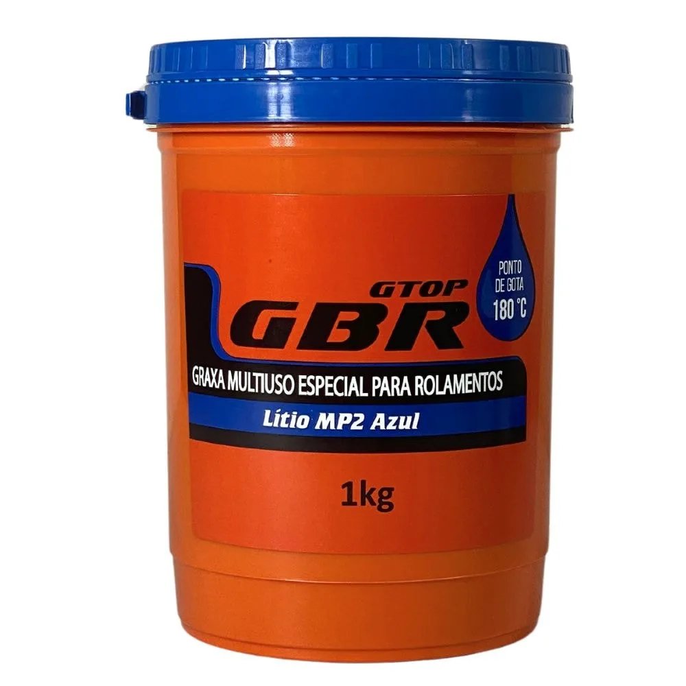 Graxa Multiuso GBR Especial MP2 Rolamento Azul Lítio 1 Quilo