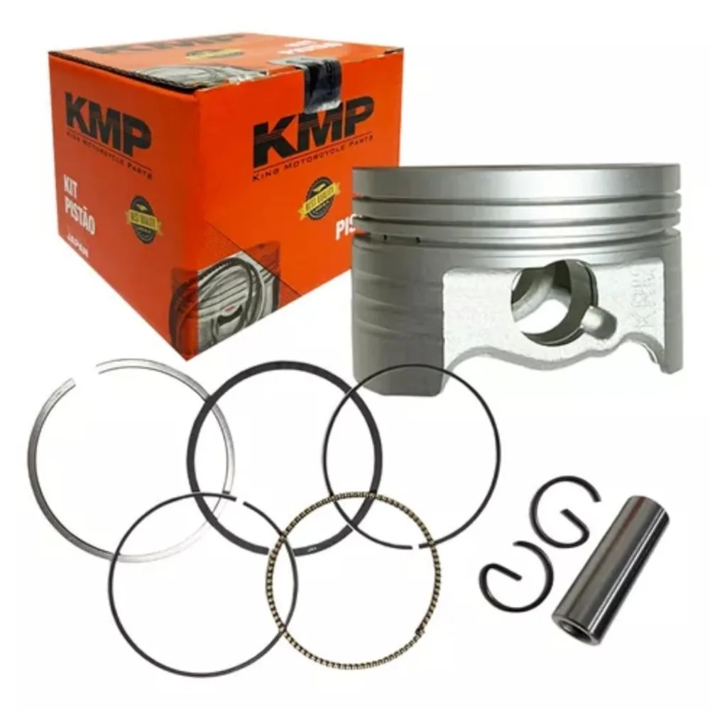 Kit Pistão e Anéis Honda Titan 150 2004/14 Completo 0,50mm