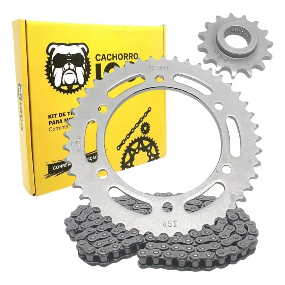 Kit Relacao Cachorro Loco Fazer 250 2006-17 (428Hx132L,45T/15T)