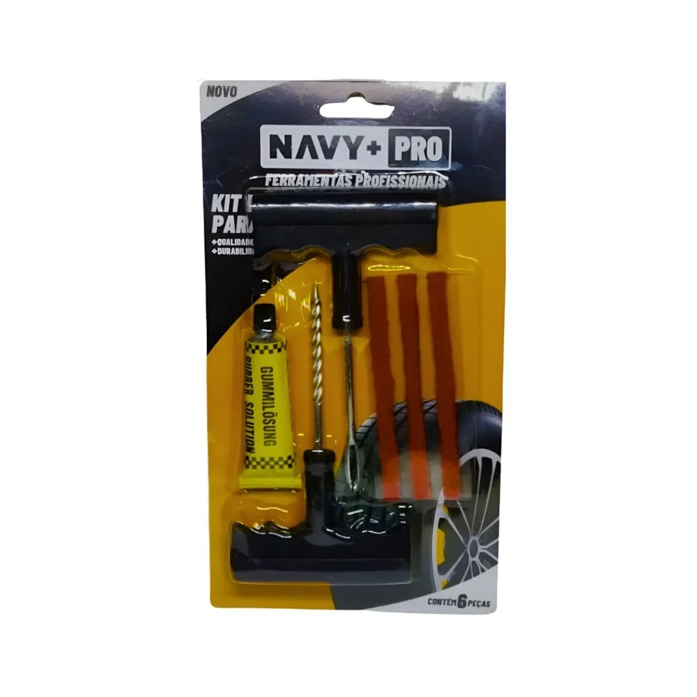 Kit Reparo Navy Pro para Pneu de Carro