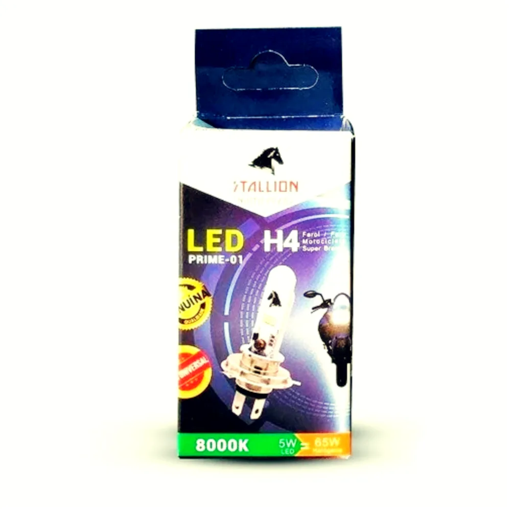 Lâmpada Farol Led Stallion H4 12V 5W