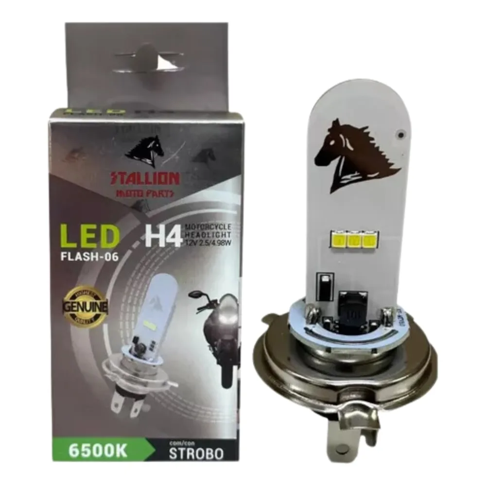 Lâmpada Farol LED Stallion H4 12V 5W