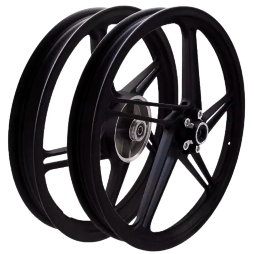 Roda Esportiva 5 Pontas Scud Ti150 14/15 Ti160 16\17 Esd Preta